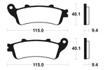 Tecnium Maxi Scooter Sintered Metal Remblokken - MSS222 1023189