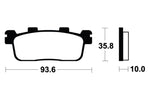 Tecnium Maxi Scooter Sintered Metal Remblokken - MSS363 1023219