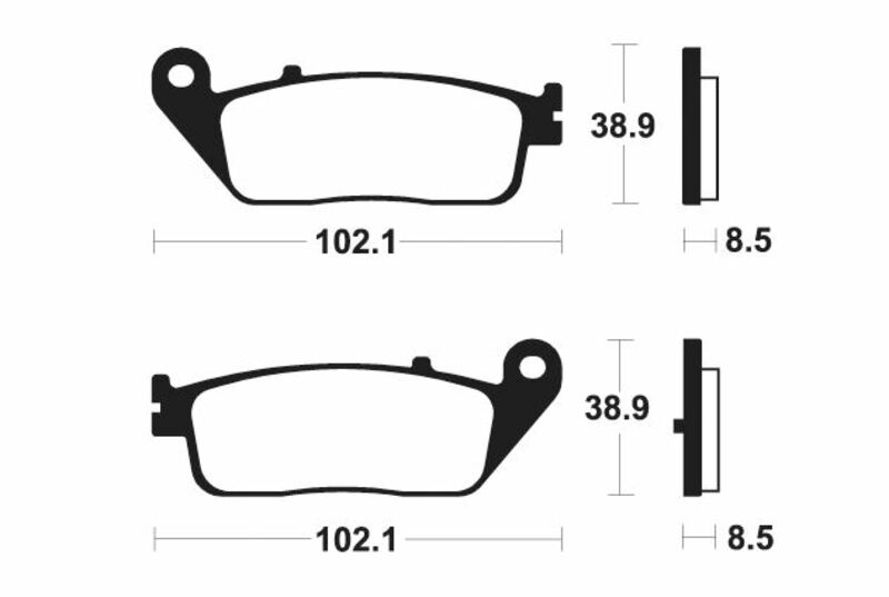 Tecnium Maxi Scooter Sintered Metal Remblokken - MSS383 1023224