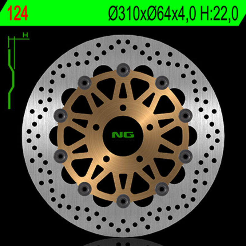 Ng remschijf ronde 124