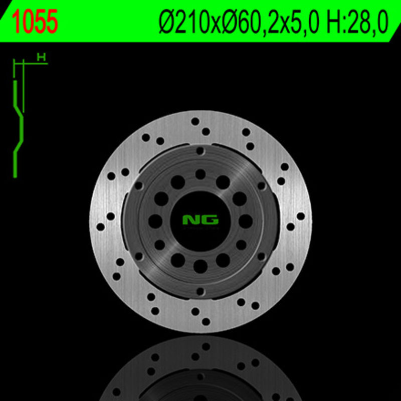 Ng remschijf ronde 1055