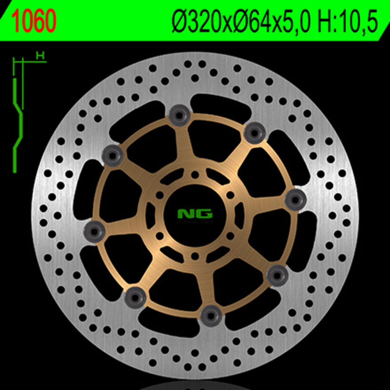 Ng remschijf ronde 1060