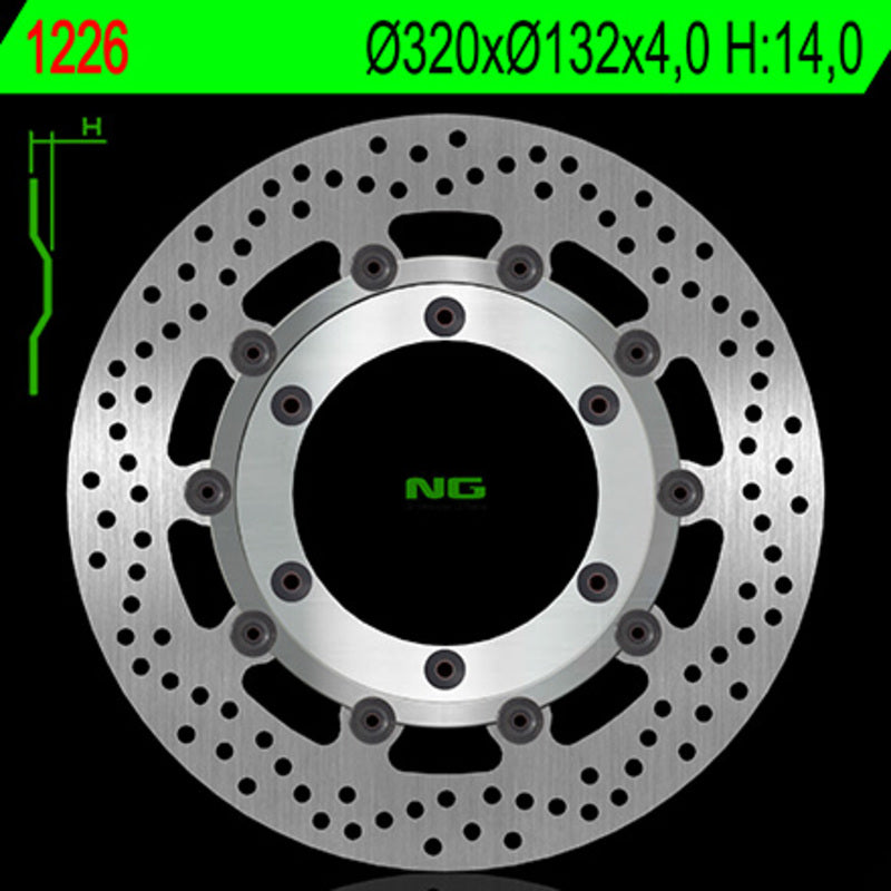 Ng remschijf ronde 1226