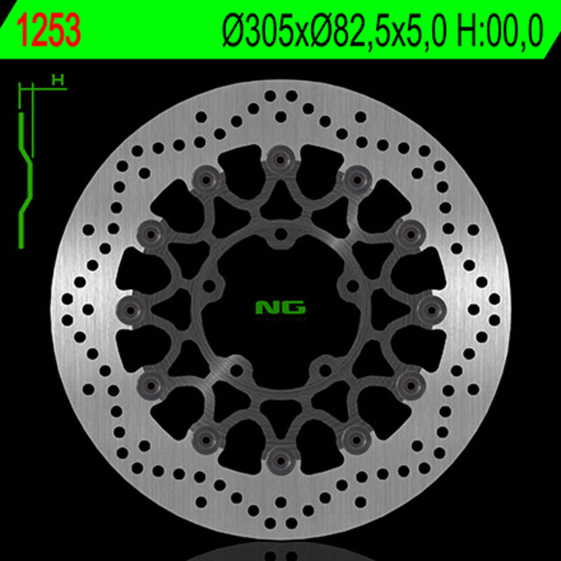 Ng remschijf ronde 1253