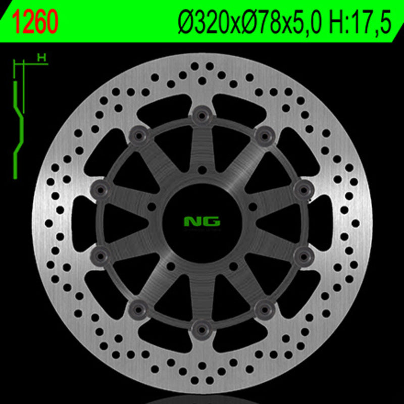 Ng remschijf ronde 1260G