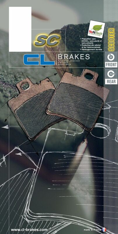 CL BRAKES Scooter Sintered Metal Brake pads - 3012SC 3012SC