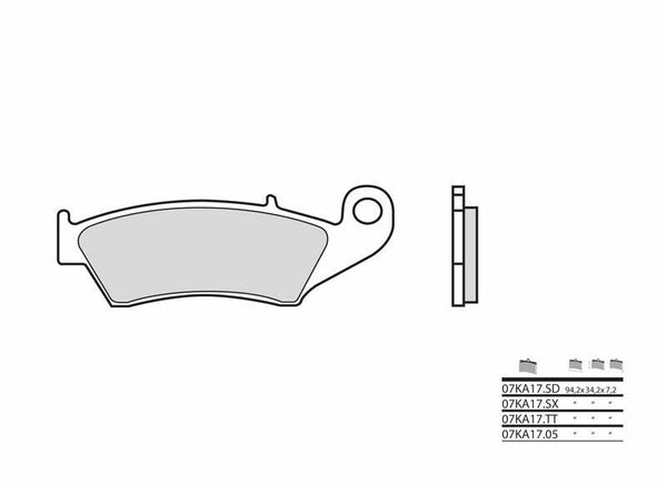 Brembo Off - Road Sintered Metal Brake Pads - 07KA17SD 07KA17SD