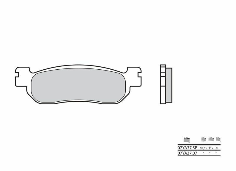 BREMBO Street Sintered Metal Brake pads - 07YA37SP 07YA37SP