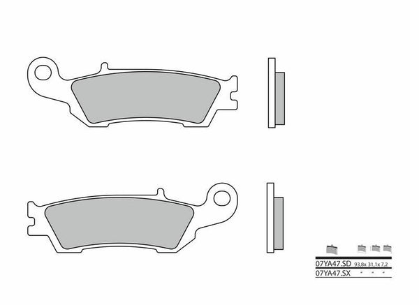 Brembo Off - Road Sintered Metal Brake Pads - 07YA47SX 07YA47SX
