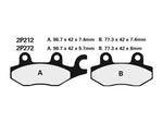 NISSIN Street /Off-Road Sintered Metal Brake pads - 2P-212ST-MX 2P-212ST-MX