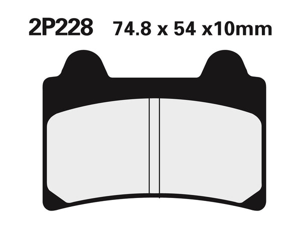 Nissin Street semi-metalen remblokken-2P-228NS 2P-228NS