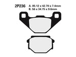 NISSIN Street /Off-Road Sintered Metal Brake pads - 2P-236ST-MX 2P-236ST-MX