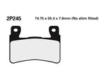 NISSIN Straat Semi-Metalen Remblokken - 2P-245NS 2P-245NS 