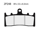 NISSIN Street Semi-Metallic Brake pads - 2P-248NS 2P-248NS 