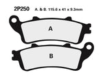 NISSIN Street /Off-Road Sintered Metal Brake pads - 2P-250ST-R2 2P-250ST-R2