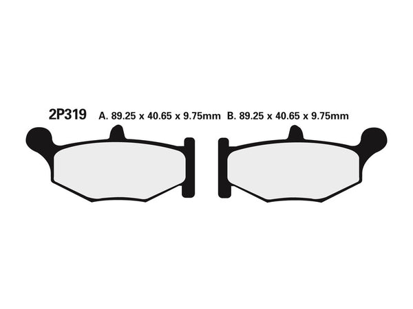 Nissin Street semi-metalen remblokken-2p-319ns 2p-319ns