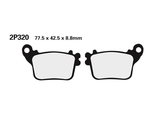 Nissin Street /off-road gesinterd metalen remblokken-2P-320st 2p-320st