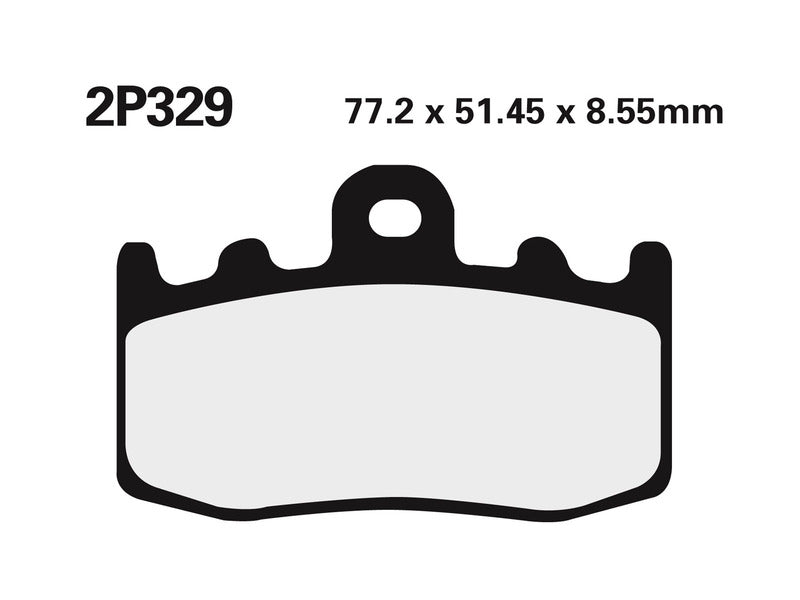 NISSIN Straat /Off-Road Gesinterde Metalen Remblokken - 2P-329ST 2P-329ST 