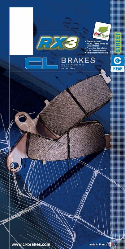 CL BRAKES Straat Sintered Metaal Remblokken - 1241RX3 1241RX3 