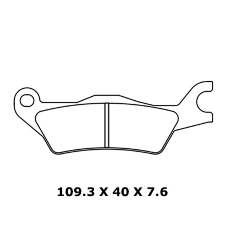 CL BRAKES Straat Sintered Metalen Remblokken - 1258XBK5 1258XBK5 