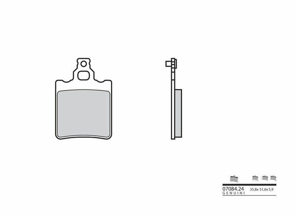 Brembo echte koolstof keramische remblokken - 0708424 0708424
