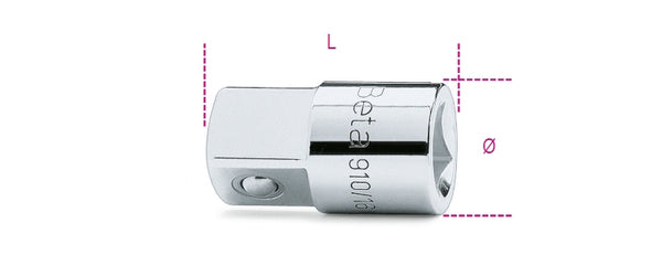 Beta 3/8 '' vrouw en 1/2 '' mannelijke adapter 009100814