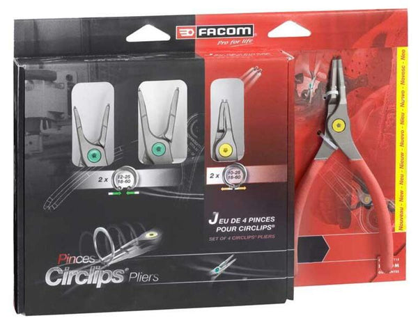 FACOM Circlips® Pliers Set - 4 stuks PCSnj4pb
