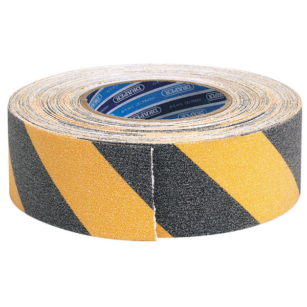 Draper Safety Grip Tape zwart/geel 18m 65440.0