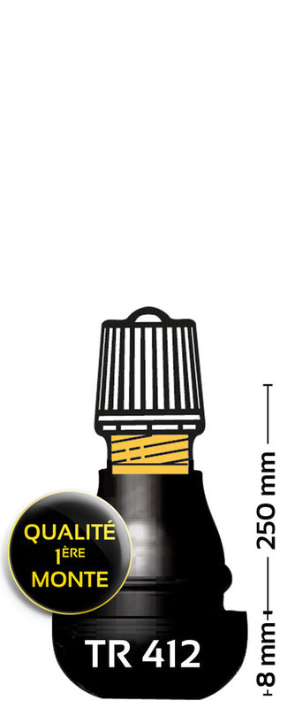 BIHR TR412 Rubberen bandenklep - Pack van 1001014