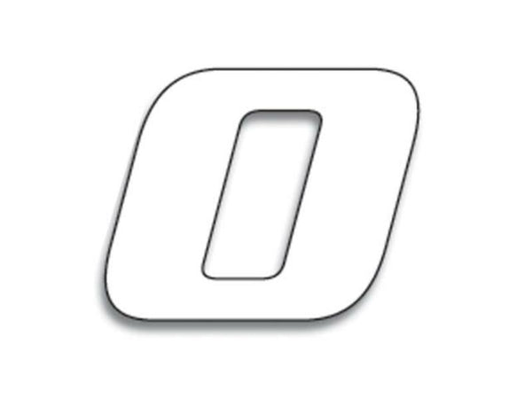 Blackbird race nummer 0 20x25cm wit 5049/10/0