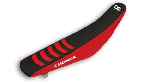Blackbird dubbele grip 3 Saddle Cover - Rood/Black - Honda CRF250R/450R 1145H