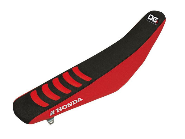 Blackbird dubbele grip 3 Saddle Cover - Rood/ Black - Honda CRF250R/ 450R 1147H