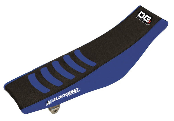 Blackbird dubbele grip 3 Saddle Cover - Blue/Black - Yamaha YZ450F 1249H