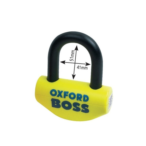 Oxford Boss Disc Brake Lock - Geel