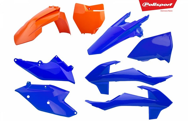 Policport Plastics Kit Orange/Blue KTM SX/SX-F 90792