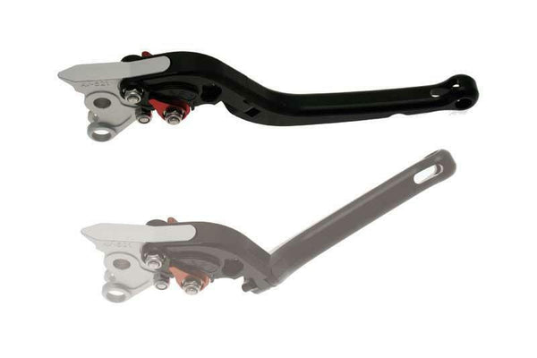 Bihr linker opvouwbare levens geanodiseerd aluminium blacka32-4005c-zwart-voudig