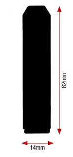 V Onderdelenlijn LED -indicatoren Zwart Universal 6PG99T091B