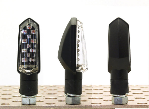 V Parts Bud LED Blinkers - Black | Universal | 6PP99T091B (PAR)