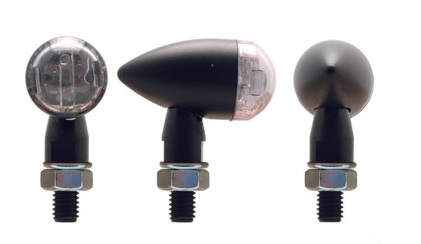 V Parts Shell XS LED flashers-Black (6pr99t091b)