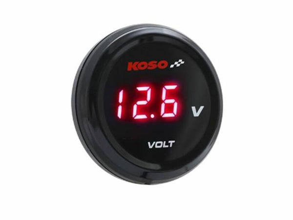 Koso I-GEAR VOLT METER RED DISPLAY BA067R00
