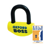 Oxford Big Boss Disc Lock - Ø16mm geel van46