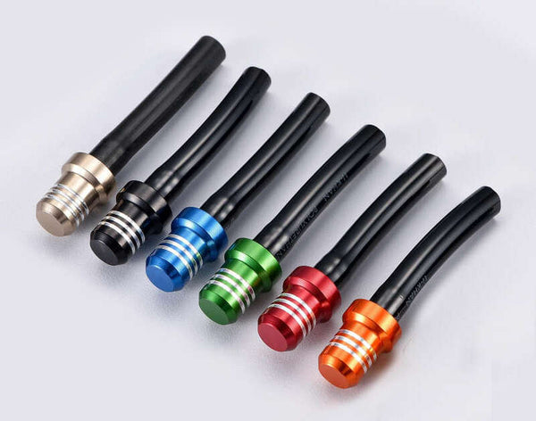 Kunstgastankklep aluminium groene ASGT-17-green