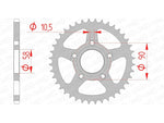 AFAM Steel Standard Achter Sprock 10215 - 520