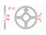 AFAM Steel Standard Achter Sprock 10221 - 520