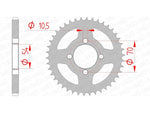 AFAM Steel Standard Achter Sprock 10229 - 428