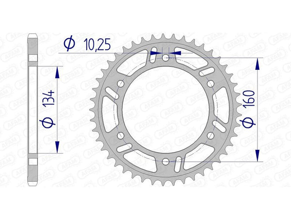 AFAM Aluminium Ultra-Light Achter Spropet 11618-520 11618-46