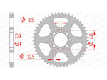 AFAM Steel Standard Achter Sprock 14100 - 420