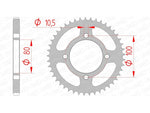 AFAM Steel Standard Rear Sprock 14213 - 428