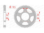 AFAM Steel Standard Achter Sprock 14601 - 530