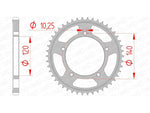 AFAM Steel Standard Achter Sprock 14604 - 525